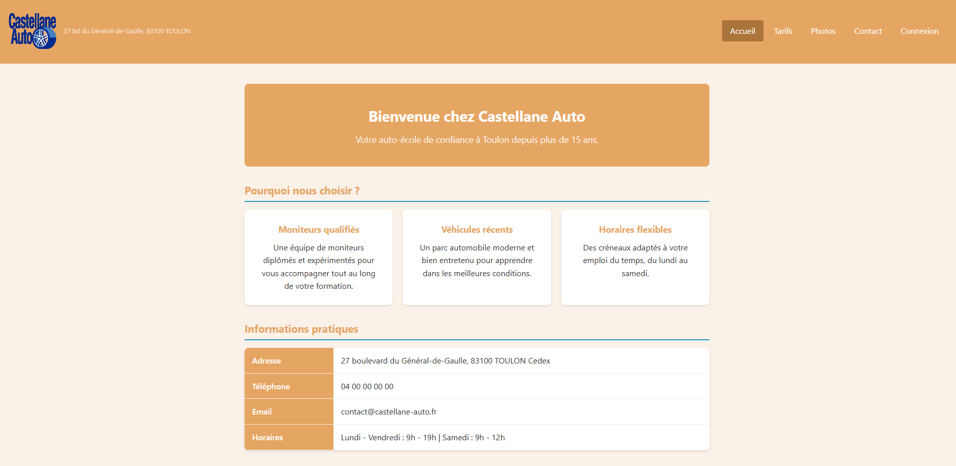 Site Auto-Ecole