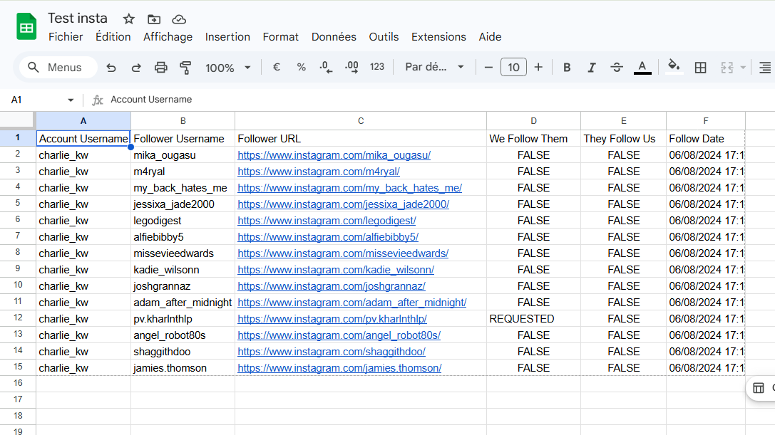 Scripts de collecte et gestion de données